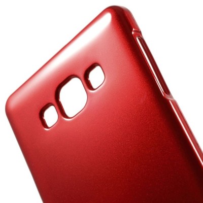 Samsung Galaxy A7 raudonas Mercury kieto silikono (TPU) dėklas / Priedai.lt