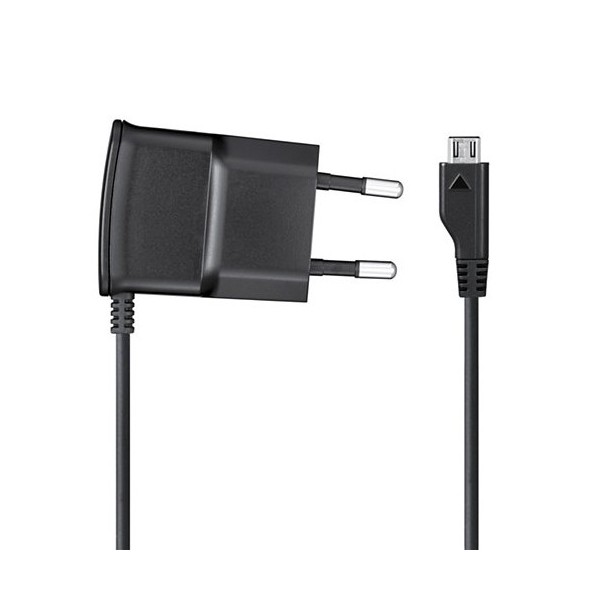 „Samsung“ sieninis įkroviklis su micro USB laidu - juodas (0.7 A)