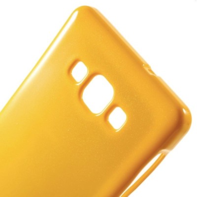 Samsung Galaxy A7 Mercury dzeltens cieta silikona (TPU) apvalks / vacins.lv