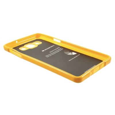 Samsung Galaxy A7 Mercury dzeltens cieta silikona (TPU) apvalks / vacins.lv