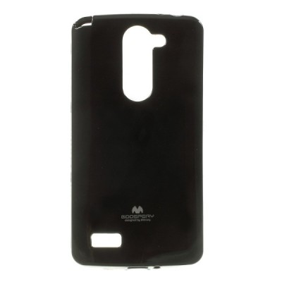 LG L Bello (D331, D335) Mercury melns cieta silikona (TPU) apvalks / vacins.lv