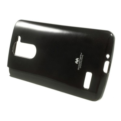 LG L Bello (D331, D335) Mercury melns cieta silikona (TPU) apvalks / vacins.lv