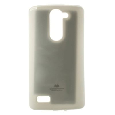 LG L Bello (D331, D335) Mercury balts cieta silikona (TPU) apvalks / vacins.lv