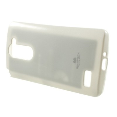 LG L Bello (D331, D335) baltas Mercury kieto silikono (TPU) dėklas / Priedai.lt