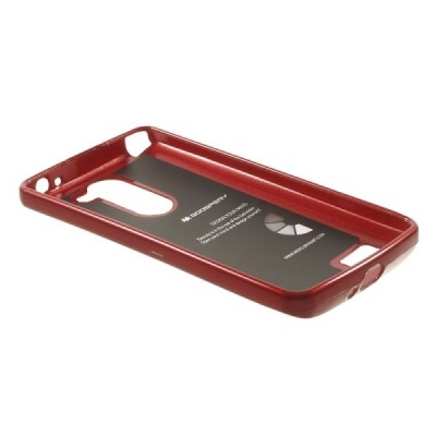 LG L Bello (D331, D335) raudonas Mercury kieto silikono (TPU) dėklas / Priedai.lt