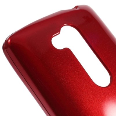 LG L Fino (D290, D295) raudonas Mercury kieto silikono (TPU) dėklas / Priedai.lt