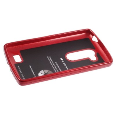 LG L Fino (D290, D295) raudonas Mercury kieto silikono (TPU) dėklas / Priedai.lt