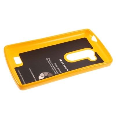 LG L Fino (D290, D295) Mercury dzeltens cieta silikona (TPU) apvalks / vacins.lv