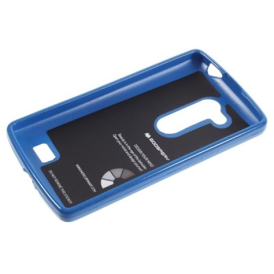 LG L Fino (D290, D295) mėlynas Mercury kieto silikono (TPU) dėklas / Priedai.lt