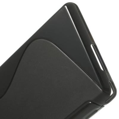 Sony Xperia M2 Aqua melns cieta silikona (TPU) apvalks / vacins.lv