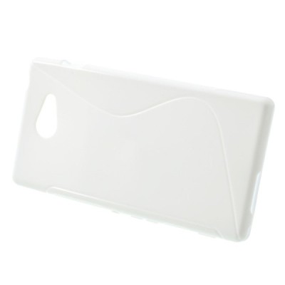 Sony Xperia M2 Aqua balts cieta silikona (TPU) apvalks / vacins.lv