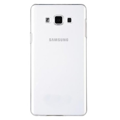 Samsung Galaxy A7 skaidrus (permatomas) kieto silikono TPU ploniausias pasaulyje dėklas / Priedai.lt