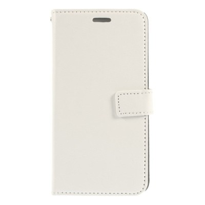 Samsung Galaxy A7 atvēramais balts ādas maciņš (maks) / Vacins.lv