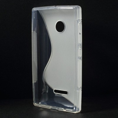 Microsoft Lumia 435 dzidrs un matēts cieta silikona (TPU) apvalks / Vacins.lv