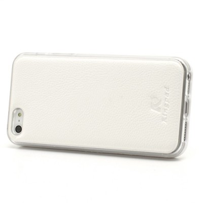 „Kingpad“ baltas odinis TPU Apple iPhone SE (5, 5s) dėklas (nugarėlė, dėkliukas) / Priedai.lt