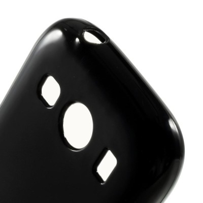Samsung Galaxy Ace 4 (G357) juodas kieto silikono TPU dėklas - nugarėlė / Priedai.lt