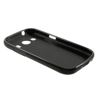 Samsung Galaxy Ace 4 (G357) juodas kieto silikono TPU dėklas - nugarėlė / Priedai.lt