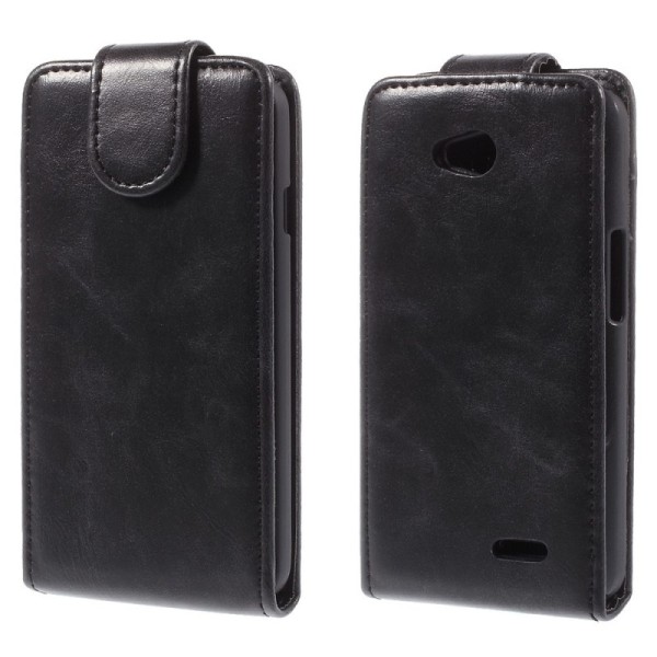 Klasikinis atverčiamas dėklas - juodas (L65)