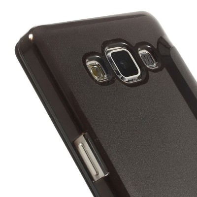 Samsung Galaxy A5 view window atvēramais melns maciņš / Vacins.lv