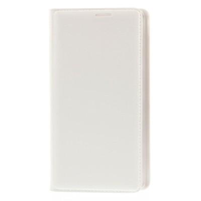 Samsung Galaxy Note Edge baltas odinis atverčiamas Smart Wallet dėklas - piniginė / Priedai.lt