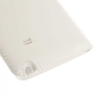 Samsung Galaxy Note Edge baltas odinis atverčiamas Smart Wallet dėklas - piniginė / Priedai.lt