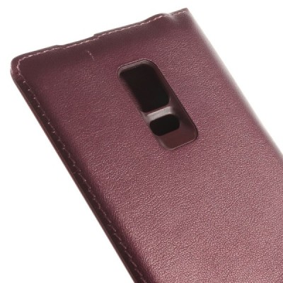 Samsung Galaxy Note Edge sarkans atvēramais Smart Wallet ādas maciņš - maks / Vacins.lv