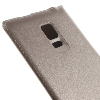 Samsung Galaxy Note Edge auksinis odinis atverčiamas Smart Wallet dėklas - piniginė / Priedai.lt