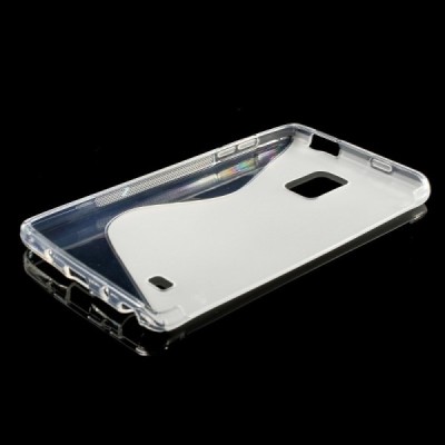 Samsung Galaxy Note Edge skaidrus (permatomas) kieto silikono TPU dėklas - nugarėlė / Priedai.lt