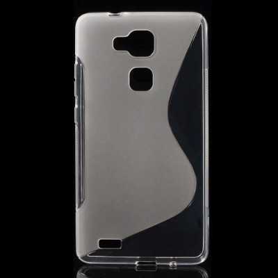 Huawei Ascend Mate 7 skaidrus (permatomas) kieto silikono TPU dėklas - nugarėlė / Priedai.lt