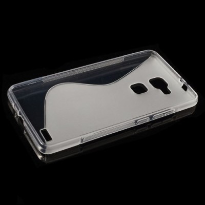 Huawei Ascend Mate 7 skaidrus (permatomas) kieto silikono TPU dėklas - nugarėlė / Priedai.lt