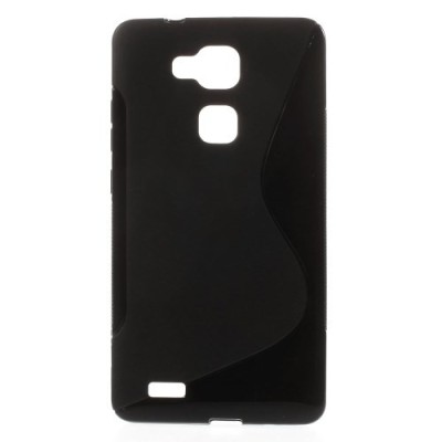 Huawei Ascend Mate 7 kieto silikono TPU juodas dėklas - nugarėlė / Priedai.lt