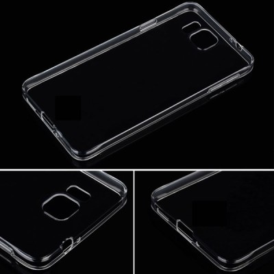 Samsung Galaxy Alpha skaidrus (permatomas) kieto silikono TPU ploniausias pasaulyje dėklas / Priedai.lt