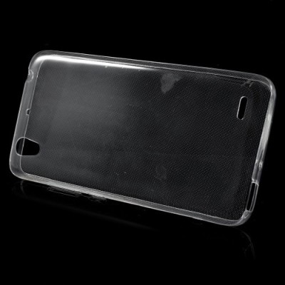 Huawei Ascend G630 skaidrus (permatomas) kieto silikono TPU ploniausias pasaulyje dėklas / Priedai.lt