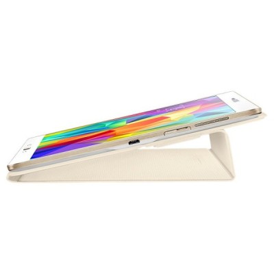 Originalus Samsung Galaxy Tab S 10.5 (T805, T800) Book Cover atverčiamas auksinis odinis dėklas / Priedai.lt