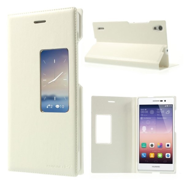 „Smart Window“ atvēramais maciņš - balts (Ascend P7)