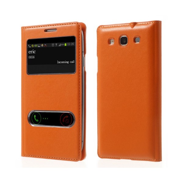 Atverčiamas „View Window“ dėklas - oranžinis (Galaxy S3)