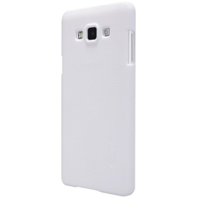 Samsung Galaxy A7 Nillkin Frosted Shield balts plastmasas apvalks + ekrāna aizsargplēve / Vacins.lv