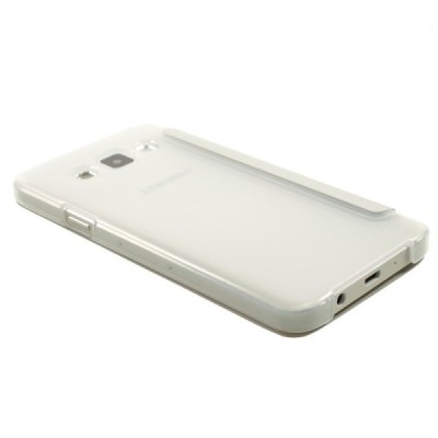 Samsung Galaxy A3 2015 (A300F) view window atverčiamas baltas dėklas / Priedai.lt