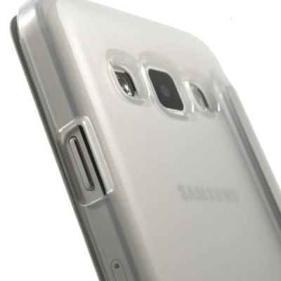 Samsung Galaxy A3 2015 (A300F) view window atverčiamas baltas dėklas / Priedai.lt