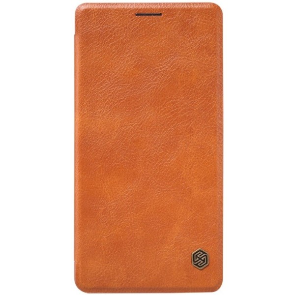 „Nillkin“ Qin atverčiamas dėklas - rudas (Galaxy A7 2015)