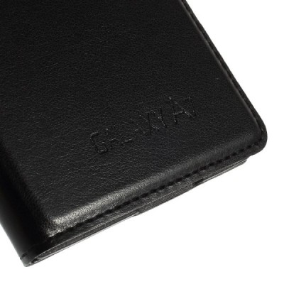 Samsung Galaxy A7 melns atvēramais View Window ādas maciņš / Vacins.lv