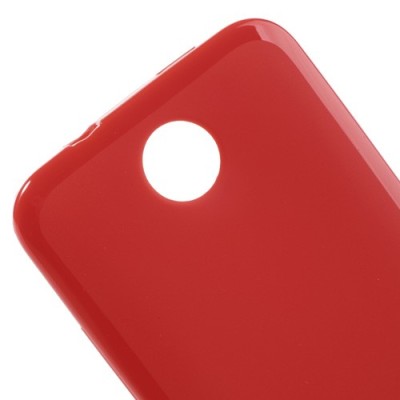 HTC Desire 300 Jelly Case sarkans cieta silikona (TPU) futrālis / Vacins.lv