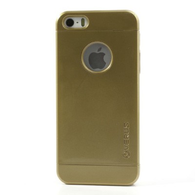Auksinis „Verus“ dviejų dalių plastikinis Apple iPhone SE (5, 5s) dėklas / Priedai.lt