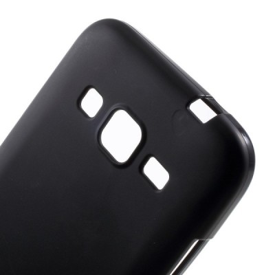 Samsung Galaxy Core Prime (G360) cieta silikona (TPU) melns apvalks / vacins.lv