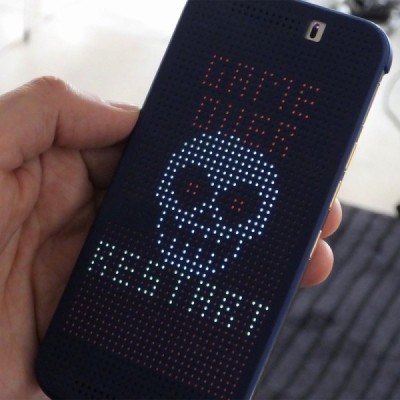 Origināls HTC One M9 Dot View Premium (M231) rozs atvēramais maciņš / Vacins.lv