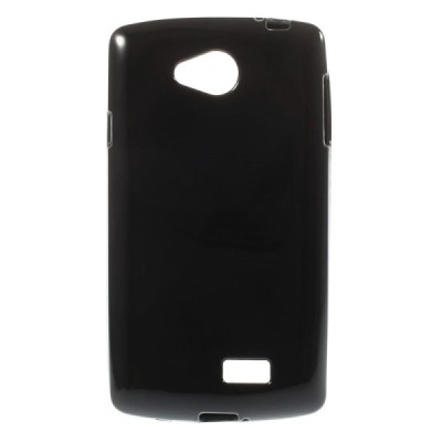 LG F60 (D390) cieta silikona (TPU) melns apvalks / vacins.lv