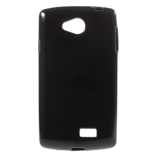 Cieta silikona (TPU) apvalks - melns (F60)