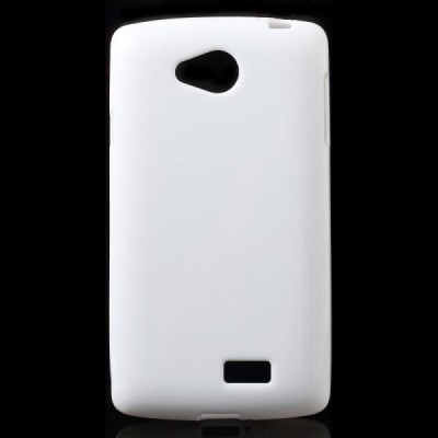 LG F60 (D390) cieta silikona (TPU) balts apvalks / vacins.lv