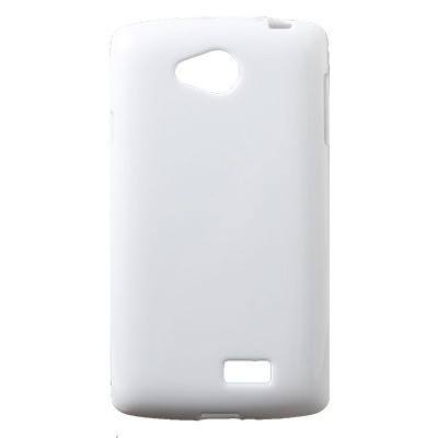 LG F60 (D390) cieta silikona (TPU) balts apvalks / vacins.lv