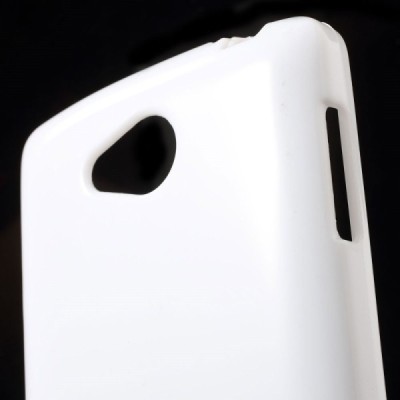 LG F60 (D390) cieta silikona (TPU) balts apvalks / vacins.lv